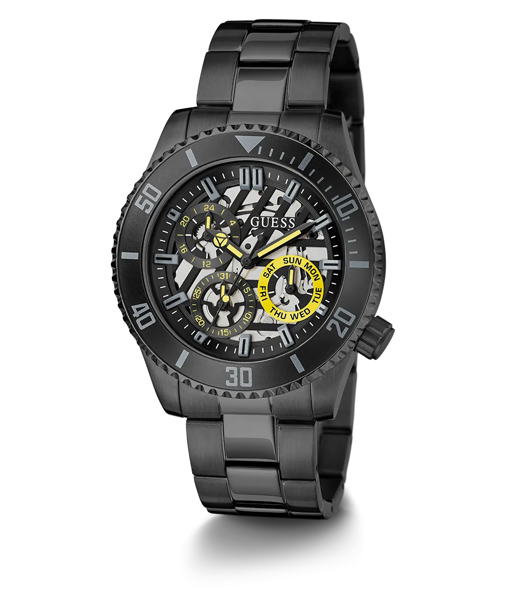 GUESS Mens Black Multi-function Watch