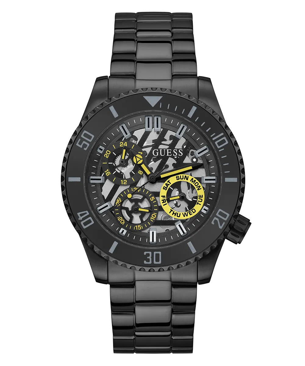 GUESS Mens Black Multi-function Watch