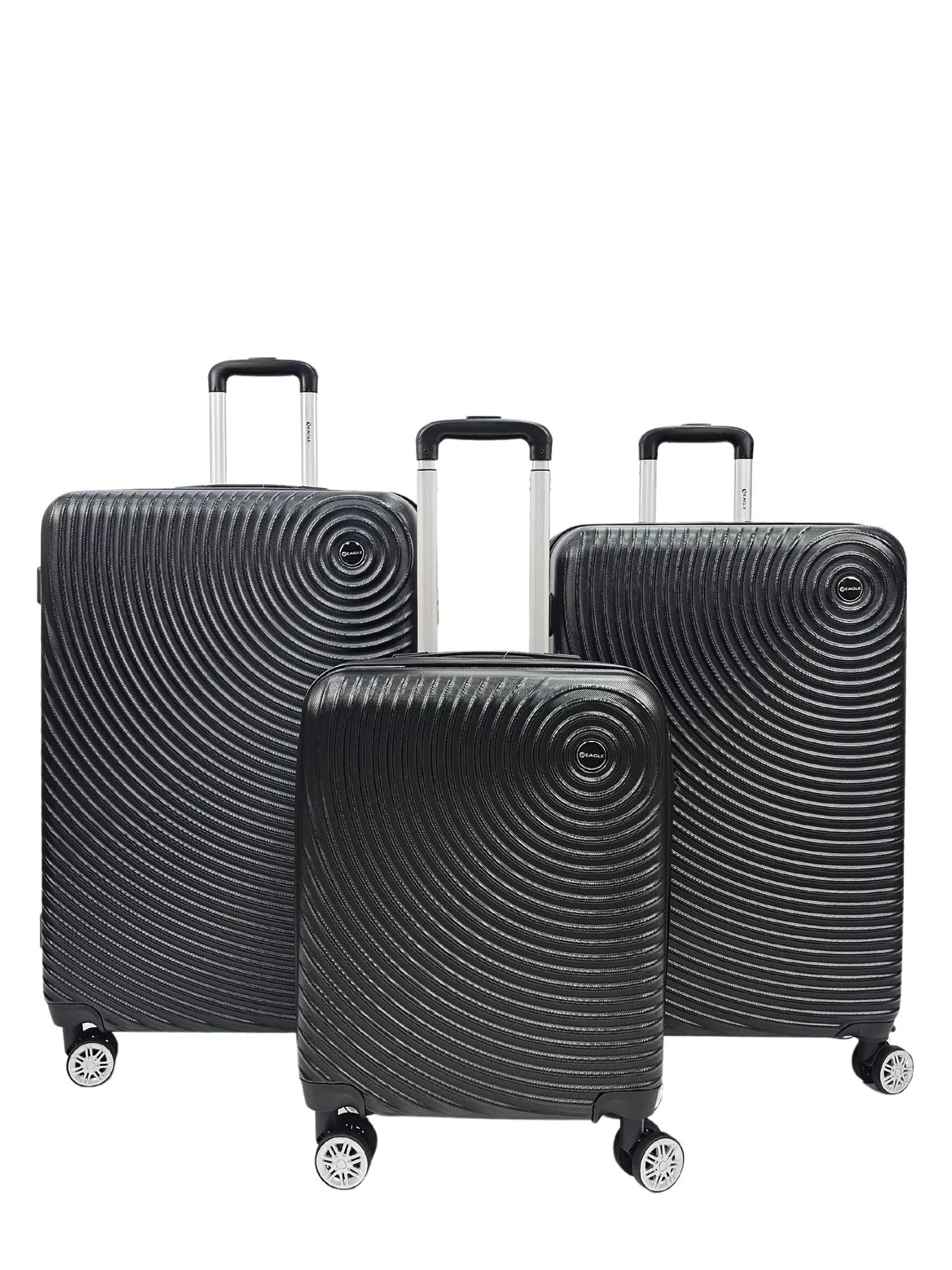 Hard Case Shell Pattern Suitcase Carry On Cabin Check In Small Medium Large Combination Lock 3 Set