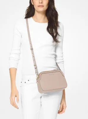 Houston Large Crossgrain Leather Crossbody Bag