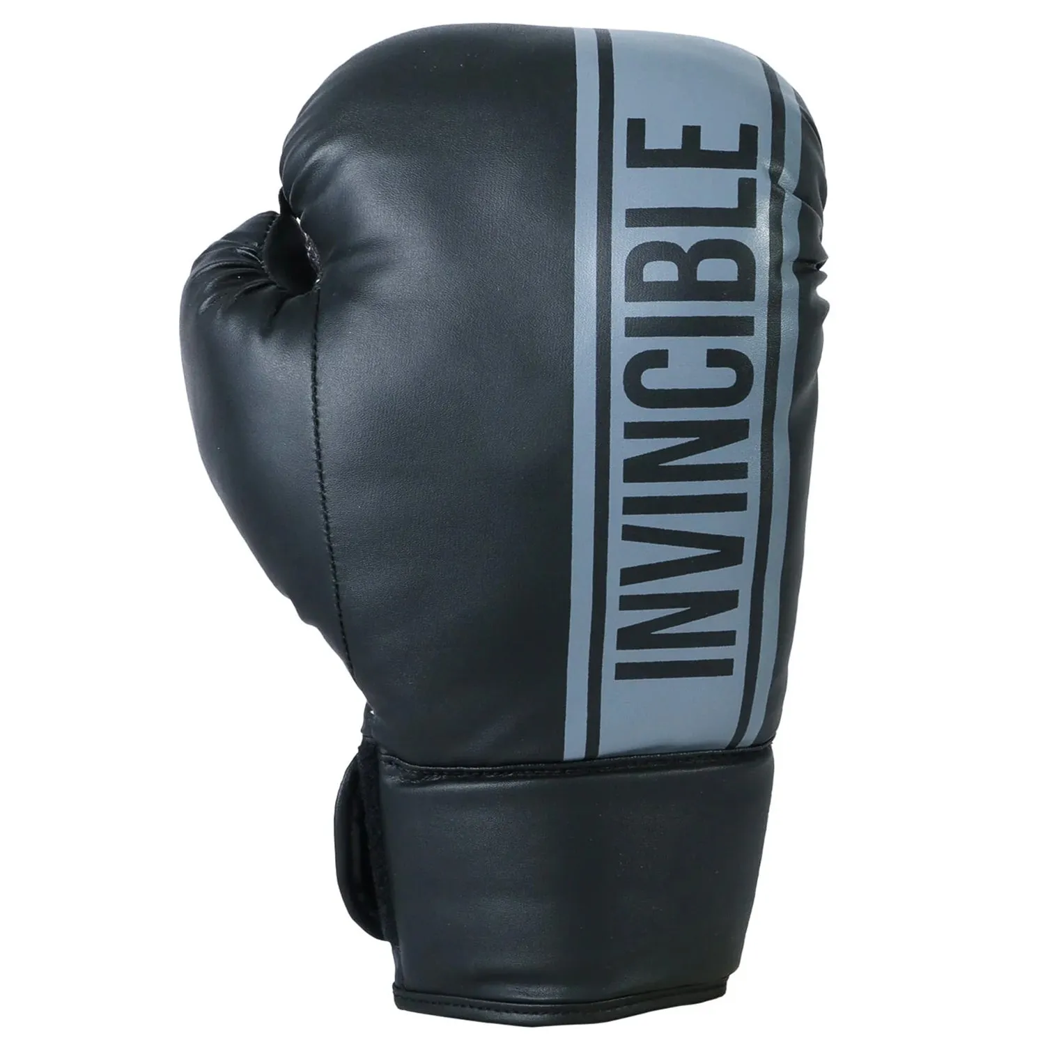 Invincible Junior Leisure Boxing Gloves, Black/Grey