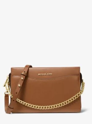 Jet Set Large Leather Chain Crossbody Bag