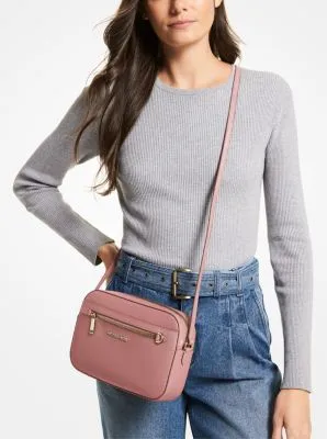 Jet Set Large Saffiano Leather Crossbody Bag | 55683