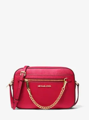 Jet Set Large Saffiano Leather Crossbody Bag | 55683