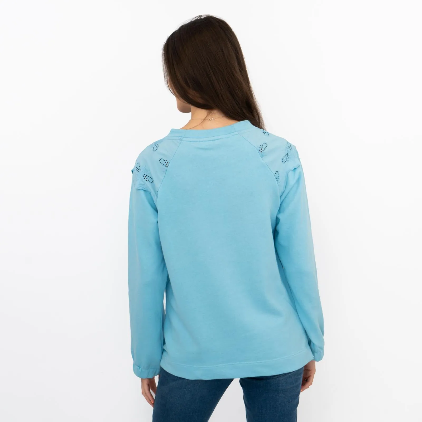 Joules Blue Jumper Sweatshirt Brinley Bees Embroidery