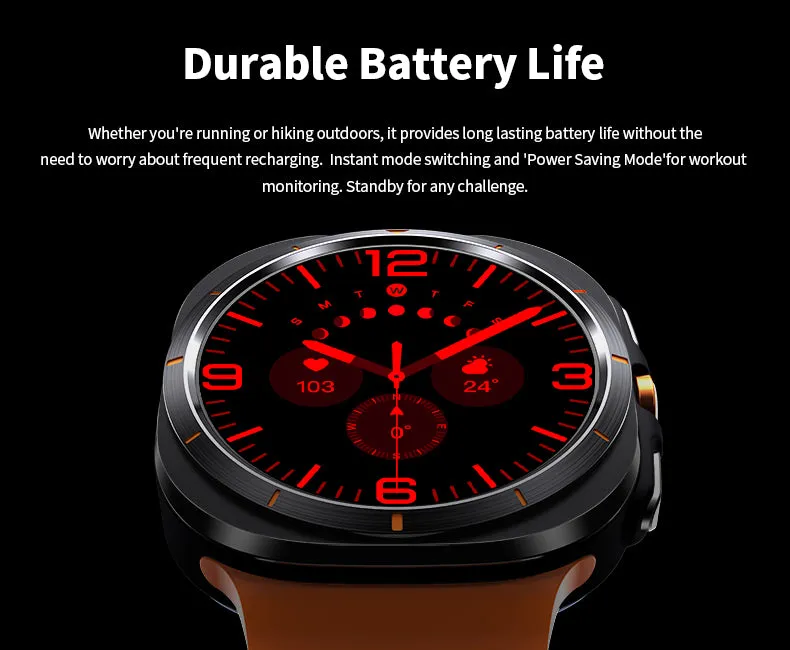 JS Watch 7 Ultra 47mm IP68 Waterproof Bluetooth Call Compass Wireless Charger Smart Watch