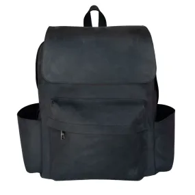 Leather Rugged Backpack - Black Edition