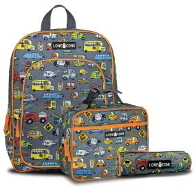 Little Learner 15" Backpack & Lunchbox Set- Rush Hour