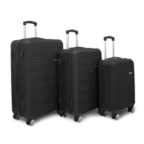 Luggage Suitcase Carry On Hand Cabin Check in Hard-Shell 4 Spinner Trolley Set