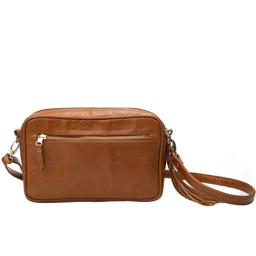 Mally Suzie Leather Sling Bag | Toffee