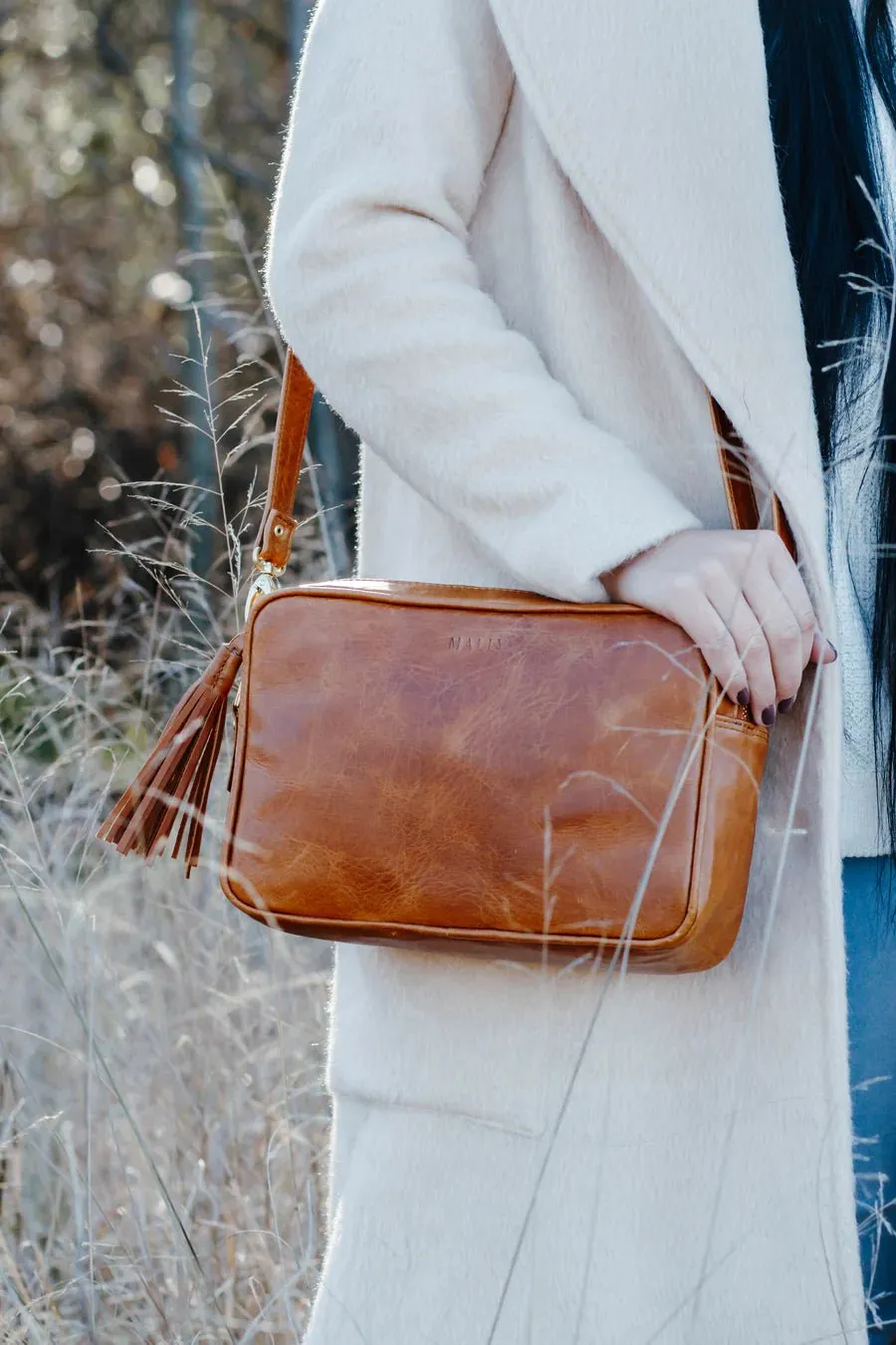 Mally Suzie Leather Sling Bag | Toffee