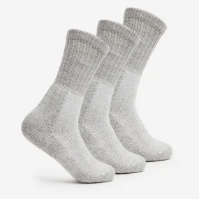 Maximum Cushion Crew Warm Trekking Socks (3 Pairs) | TKX | 45% Wool