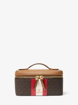 Medium Logo Stripe Trunk Travel Case