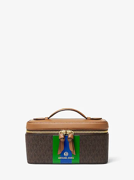 Medium Logo Stripe Trunk Travel Case