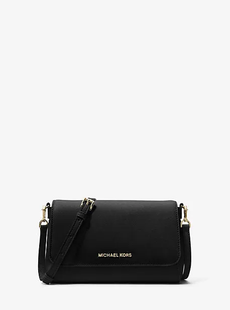 Medium Saffiano Leather Convertible Crossbody Bag