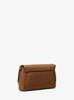 Medium Saffiano Leather Convertible Crossbody Bag