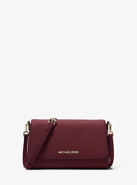 Medium Saffiano Leather Convertible Crossbody Bag