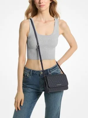 Medium Signature Logo Convertible Crossbody Bag