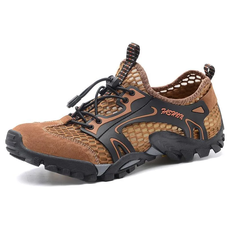 Men's Mesh Quick Dry Breathable Light Outdoor Hiking Water Shoes