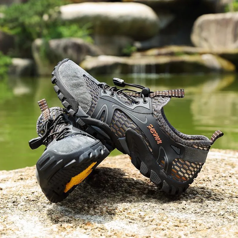 Men's Mesh Quick Dry Breathable Light Outdoor Hiking Water Shoes