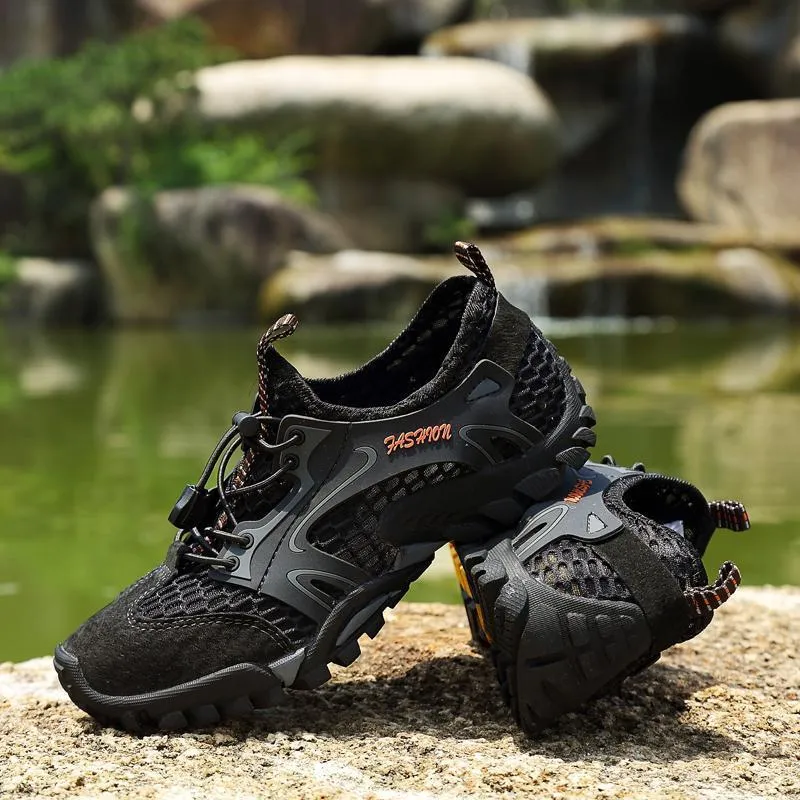 Men's Mesh Quick Dry Breathable Light Outdoor Hiking Water Shoes