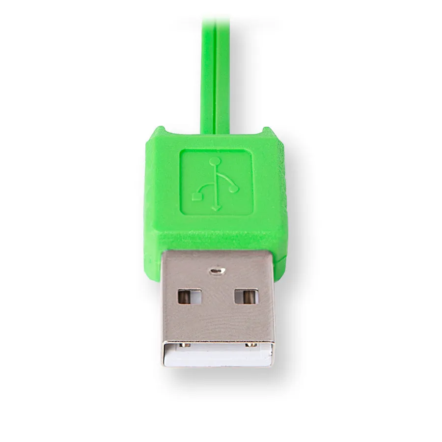 Micro USB Charger Cord | Retractable Micro USB Cable | Green