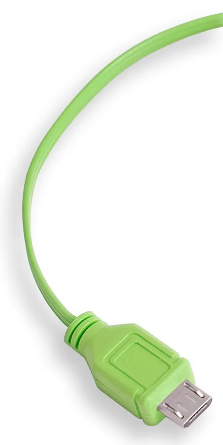 Micro USB Charger Cord | Retractable Micro USB Cable | Green