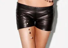 Mini Leather Shorts