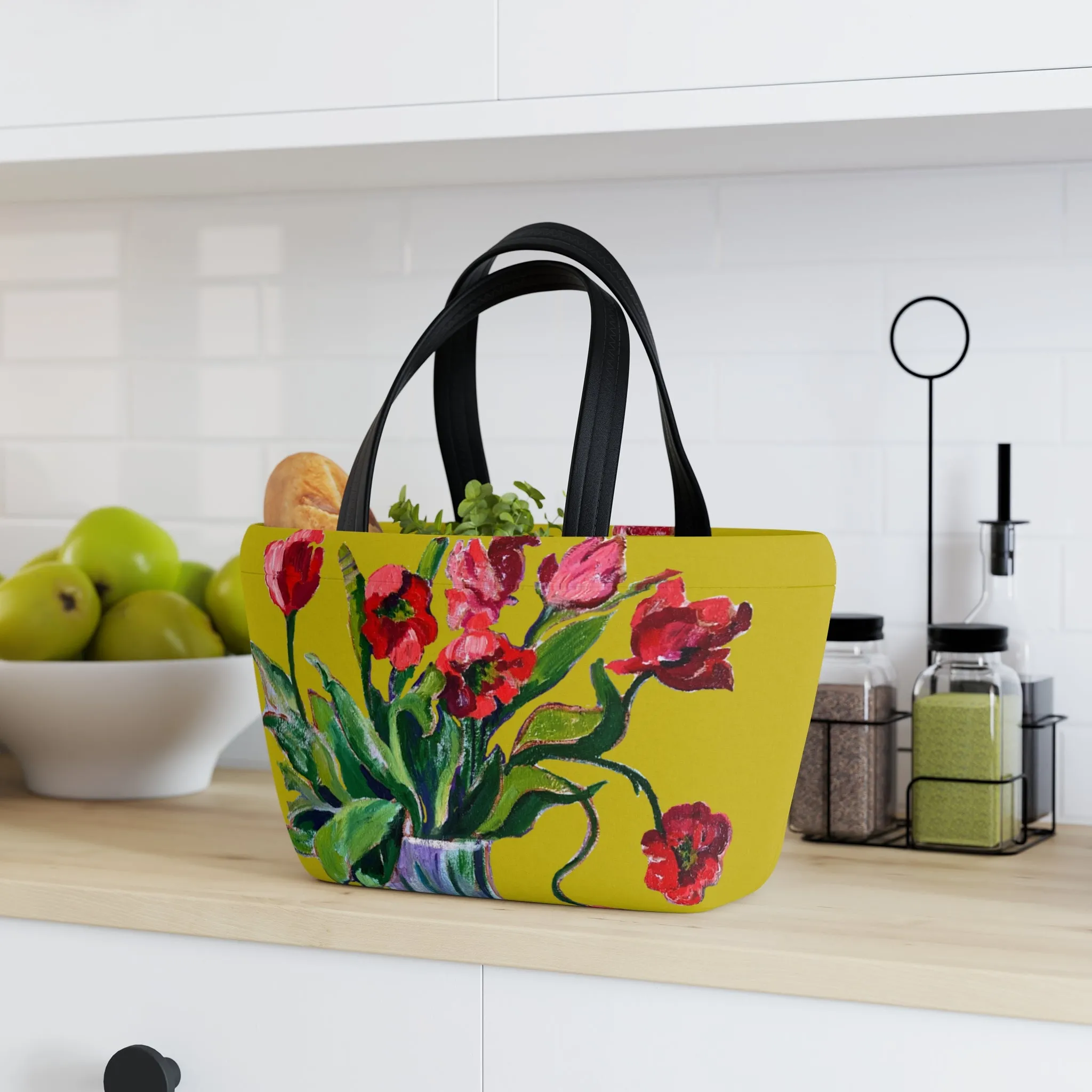 Neoprene Lunch Bag - Poppy Party