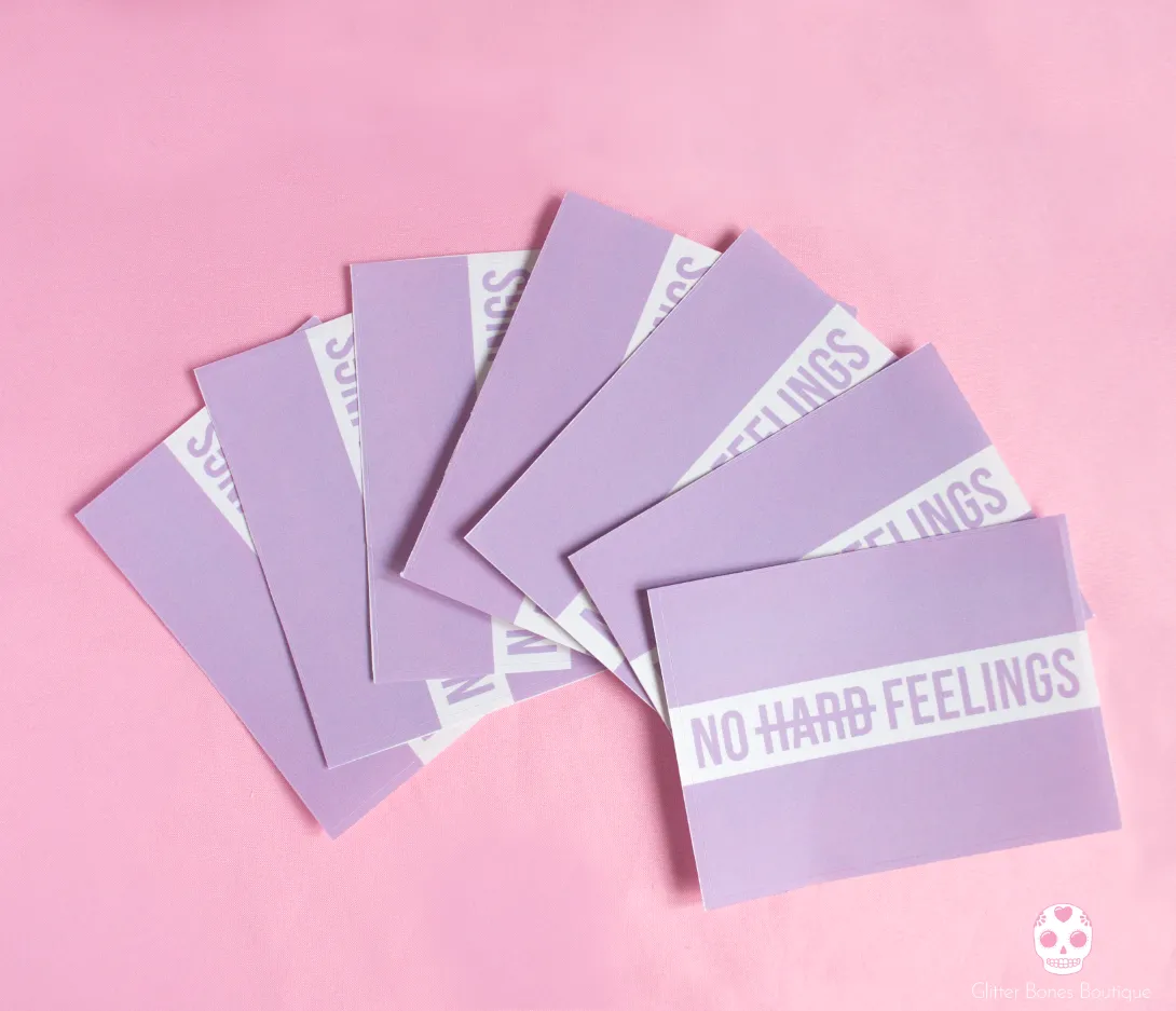 No Hard Feelings Sticker