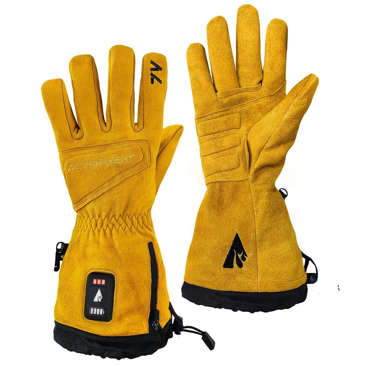 Open Box ActionHeat 7V Rugged Leather Heated Work Gloves