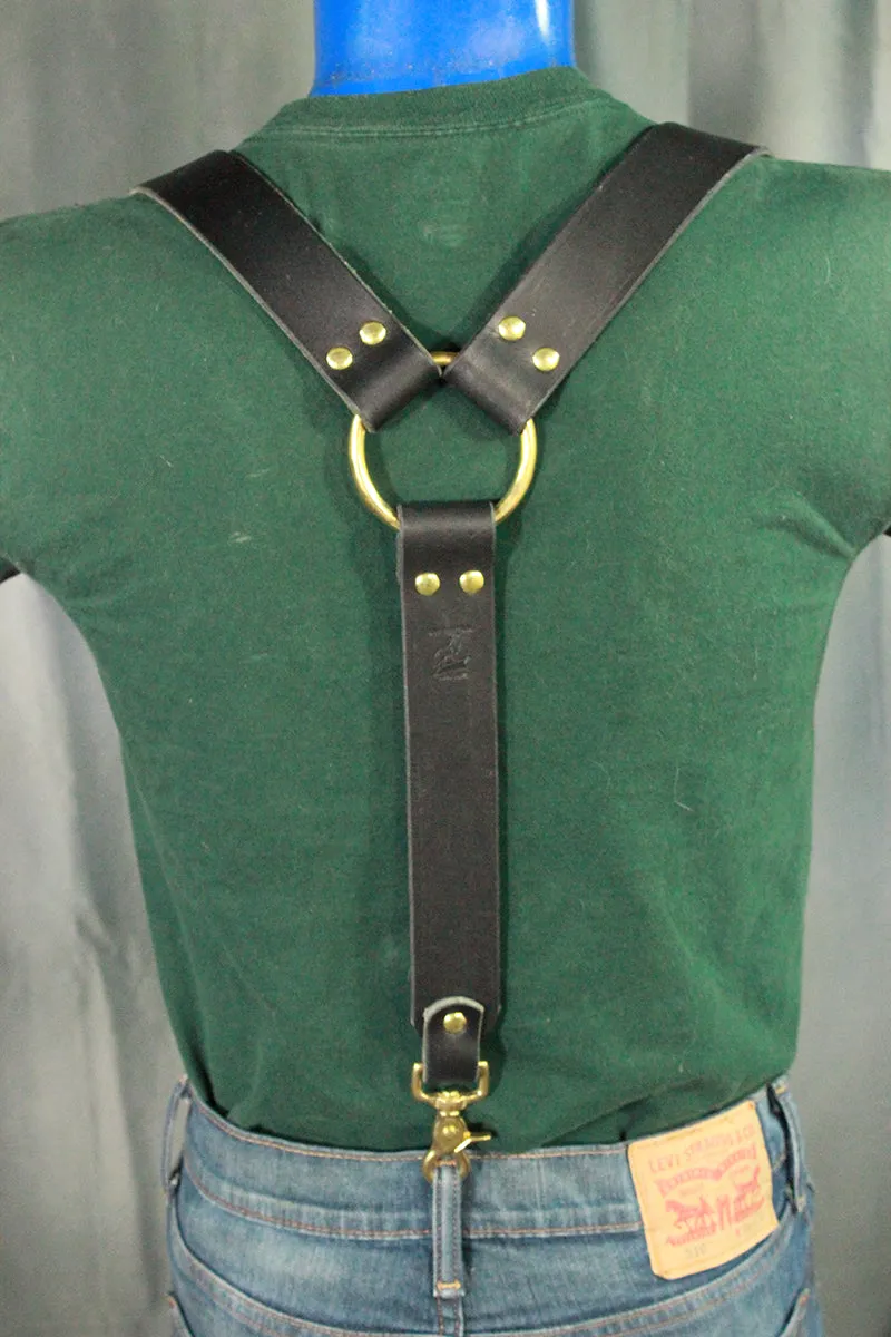 Packmaster Edition Leather Suspenders