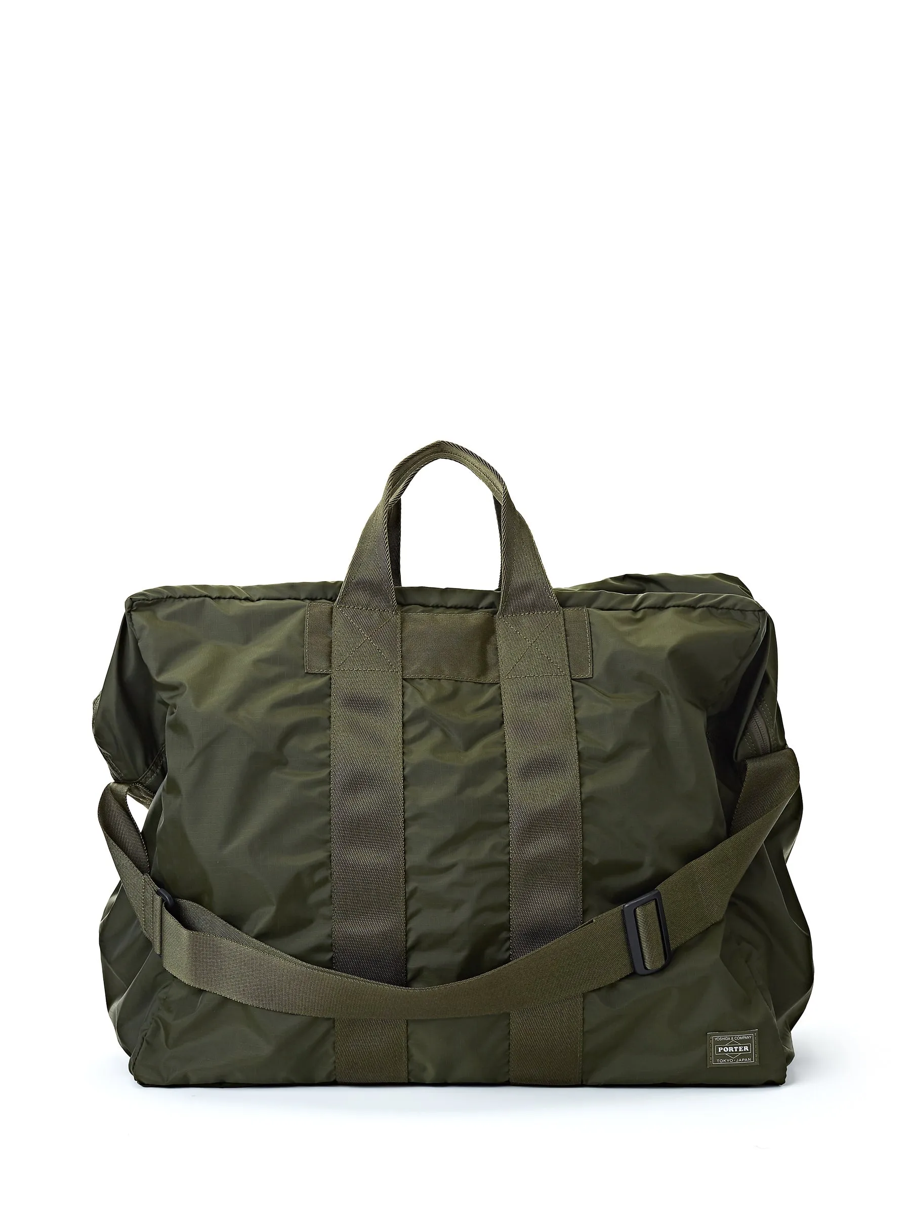 Porter-Yoshida & Co 2-way Flex Duffle Bag Olive