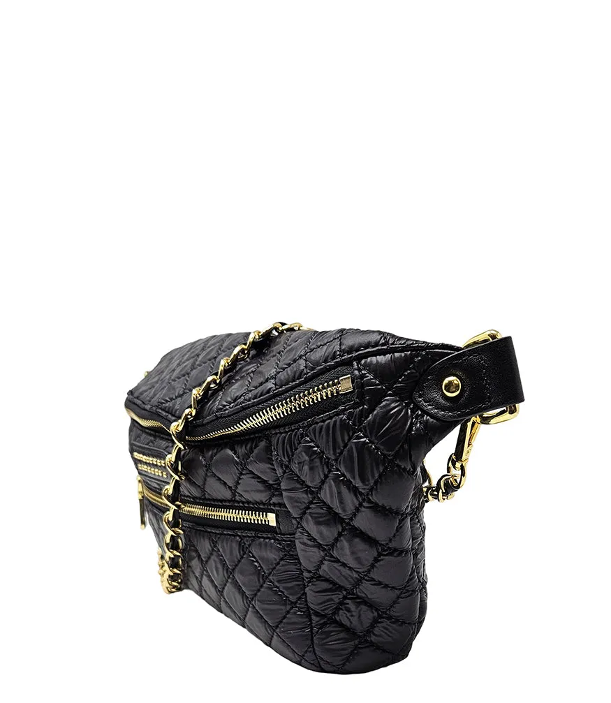 Quyenn Temy Black/Gold Slingbag