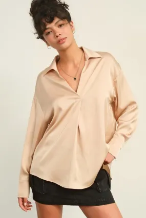 Runnin to Work Satin Top