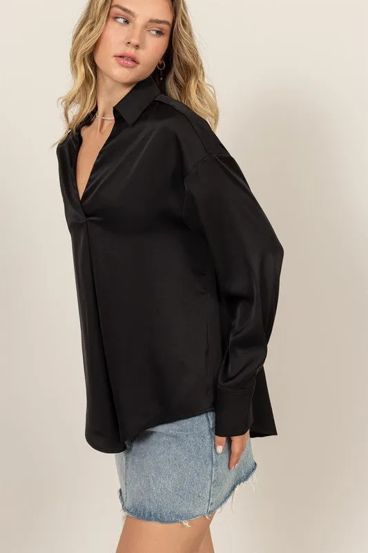 Runnin to Work Satin Top