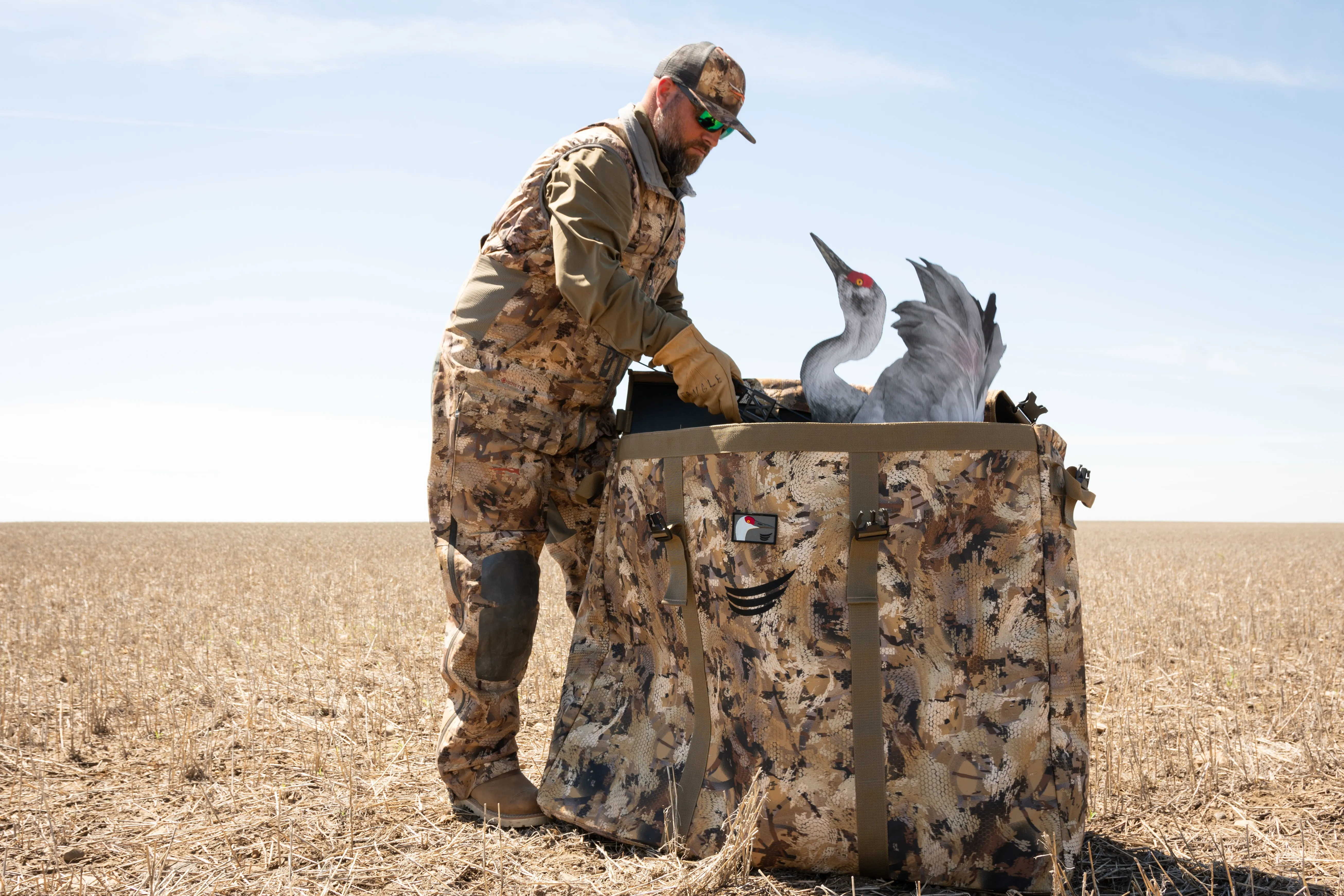 Sandhill Crane Skinny Decoy Bag