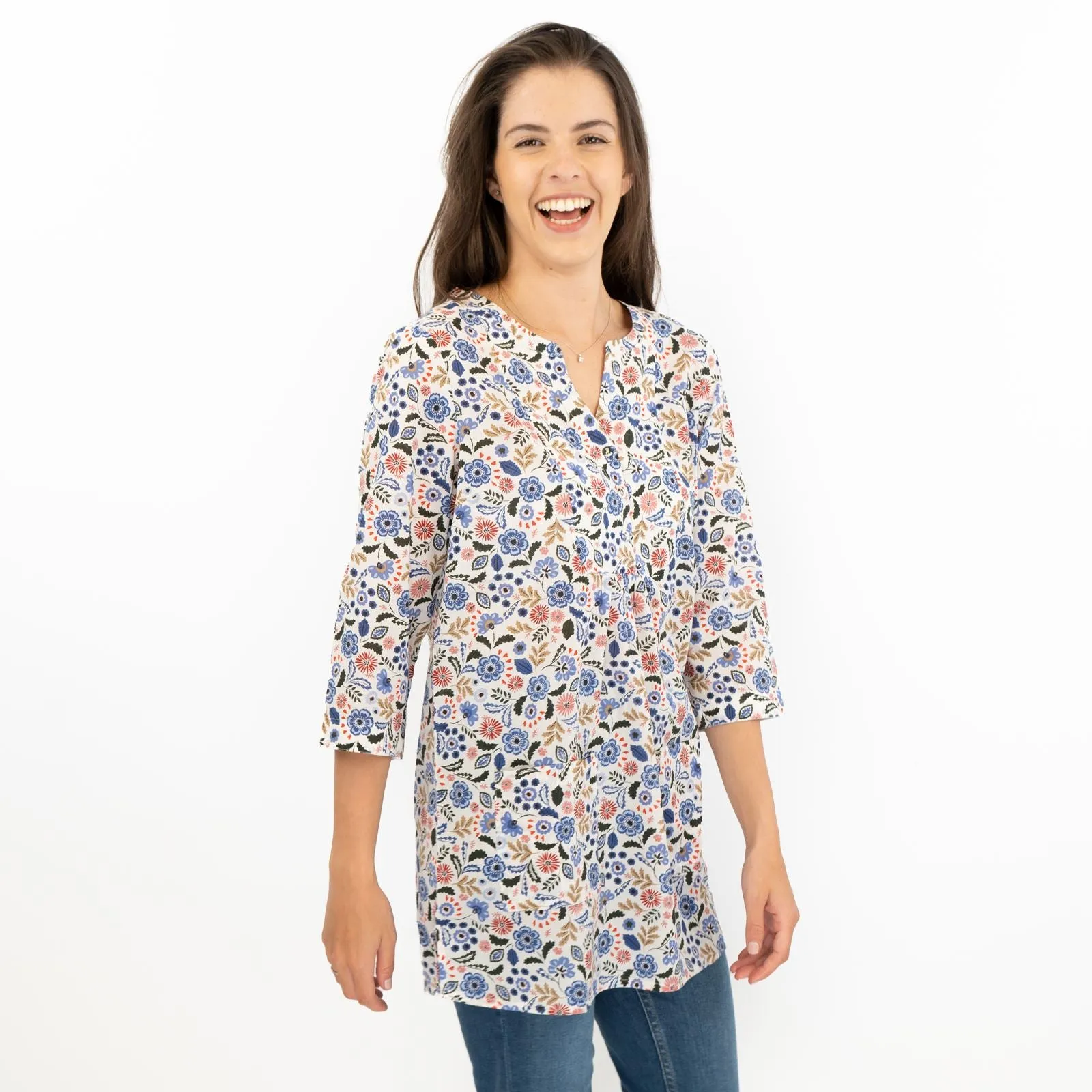 Seasalt Floral Womens Aventurier Cotton Tunic