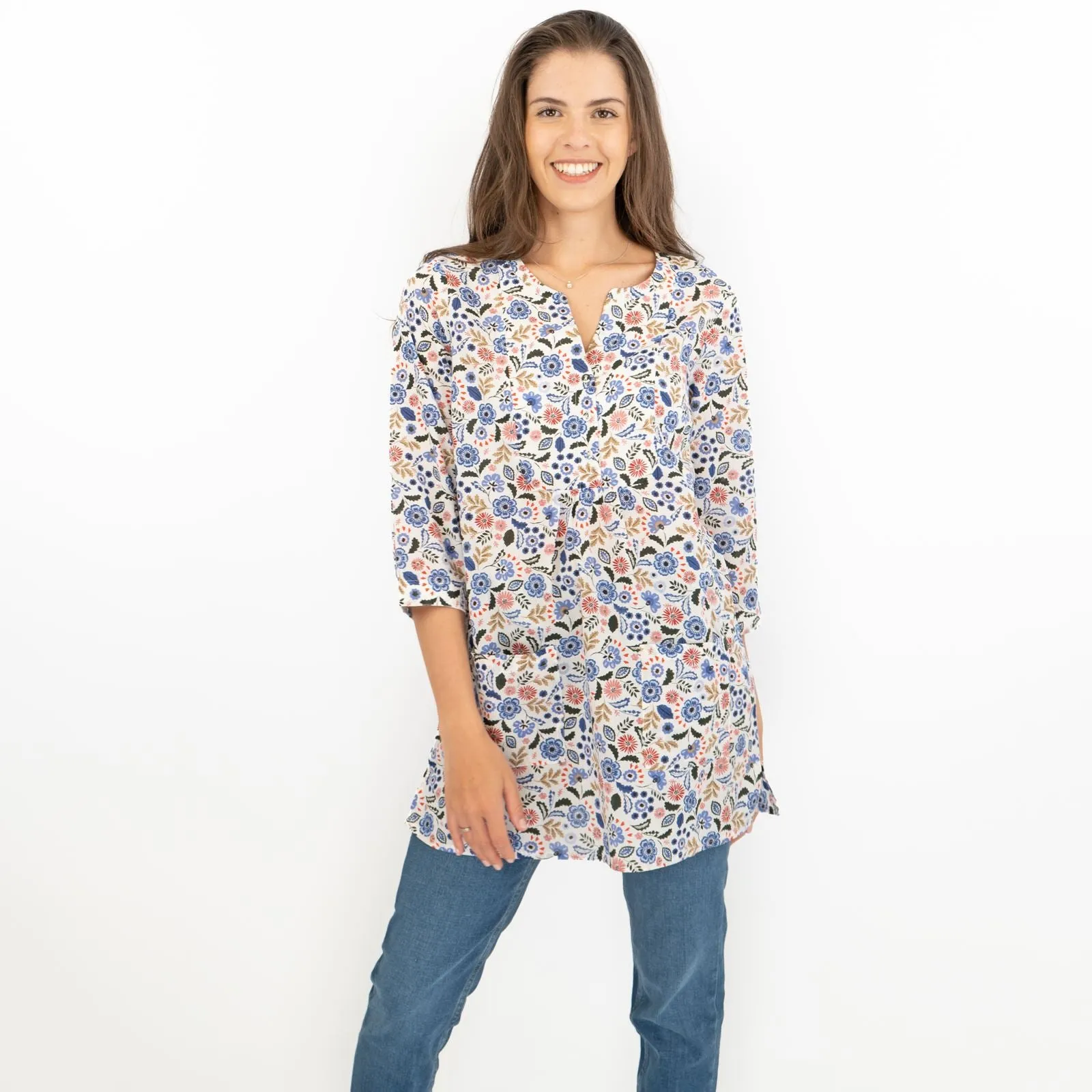 Seasalt Floral Womens Aventurier Cotton Tunic