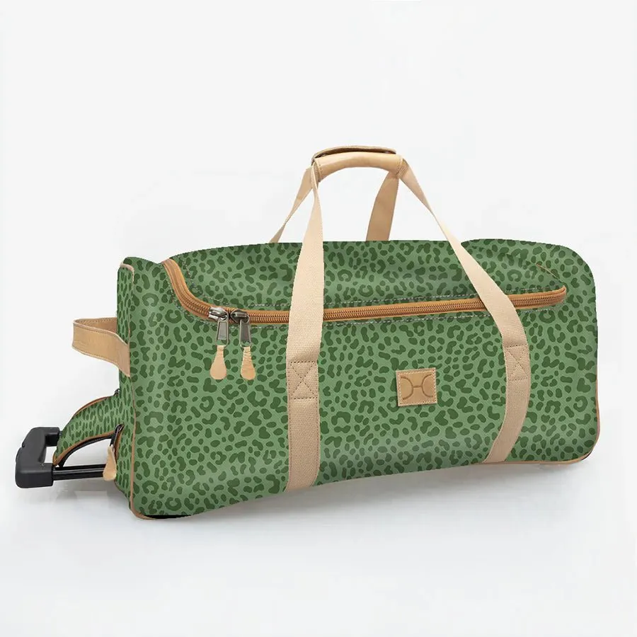 Thandana Laminated Fabric Wheeled Duffel Bag