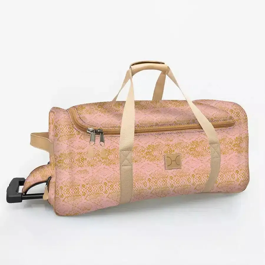 Thandana Laminated Fabric Wheeled Duffel Bag