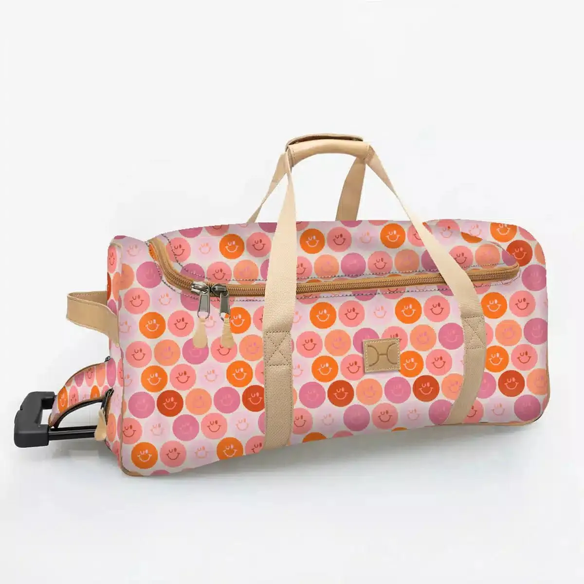 Thandana Laminated Fabric Wheeled Duffel Bag