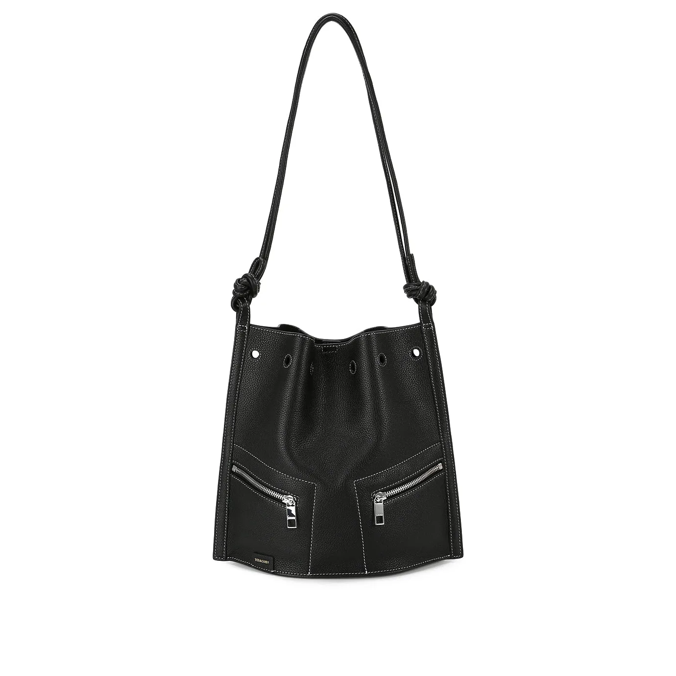 Ursula 2-Styles Petit Sac À Dos Hobo  - Noir