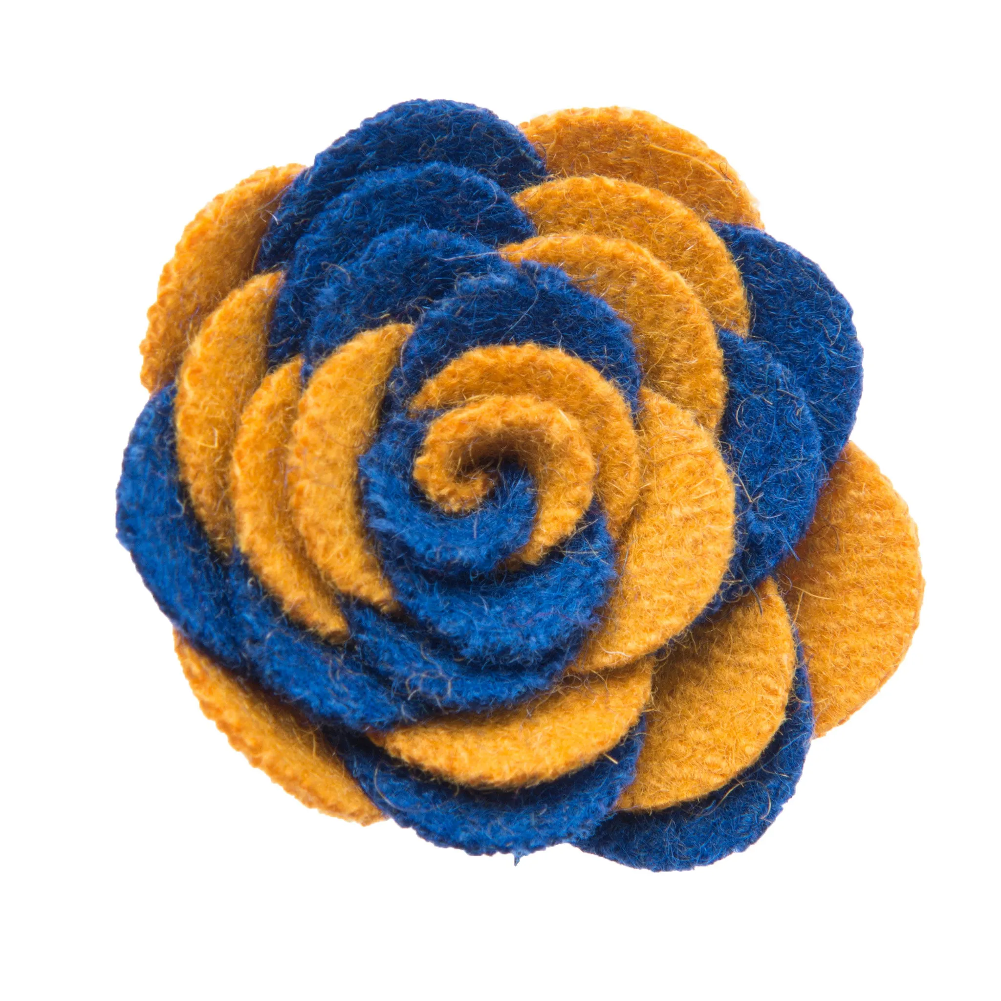 Washington Lapel Flower, Blue / Yellow