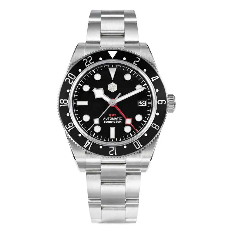 ★Weekly Deals★San Martin NH34 BB58 GMT Watch SN0109 V2