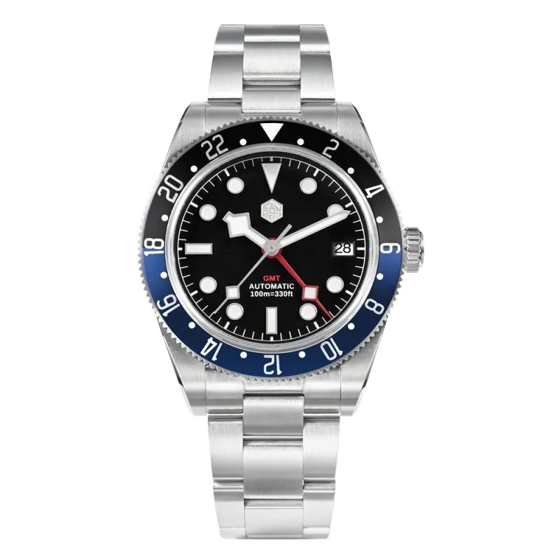 ★Weekly Deals★San Martin NH34 BB58 GMT Watch SN0109 V2