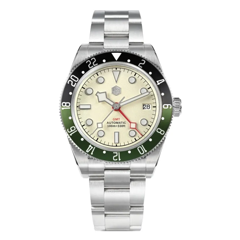 ★Weekly Deals★San Martin NH34 BB58 GMT Watch SN0109 V2